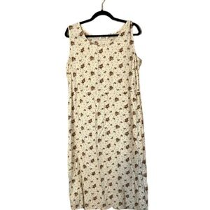 MPH Collection Ditzy Floral Linen Shift Dress Size 1X